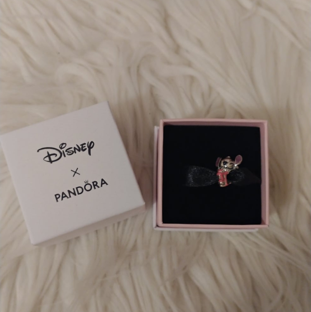 🍰FIRM! NWT DISNEY PARKS COLLECTION X PANDORA STITCH BIRTHDAY CAKE CHARM